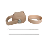 Drink Bottle Lid, Bumper & Stainless Steel Straw Set-Kinnder