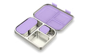 Bento 3 Lilac Stainless Steel Bento Lunch Box-Kinnder