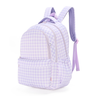 Lilac Gingham Campus School Backpack 2.0-Kinnder