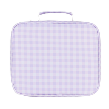 Lilac Gingham Junior Insulated Lunch Bag + Ice Pack-Junior Lunch Bag-Kinnder