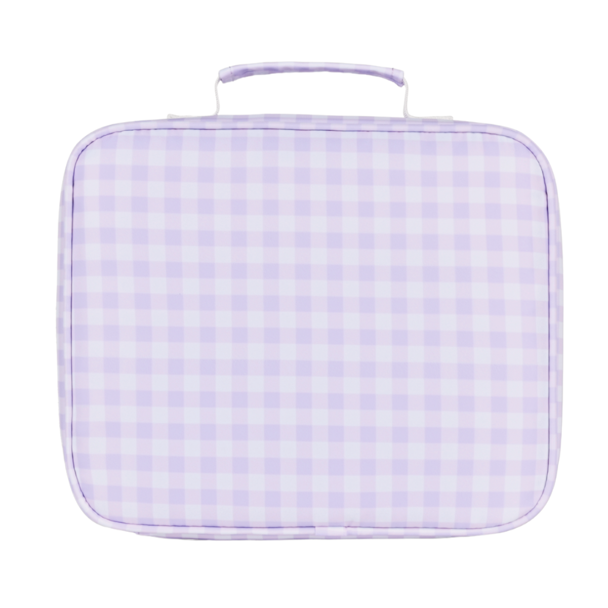 Lilac Gingham Junior Insulated Lunch Bag-Kinnder