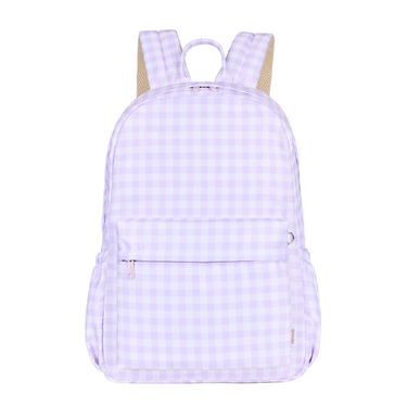 Lilac Gingham Junior Kindy/School Backpack-Kinnder