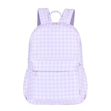 Lilac Gingham Junior Kindy/School Backpack-Kinnder