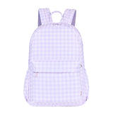Lilac Gingham Junior Kindy/School Backpack-Kinnder