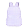 Lilac Gingham Junior Kindy/School Backpack-Junior Backpack-Kinnder