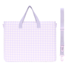Lilac Gingham Library Bag-Library Bag-Kinnder