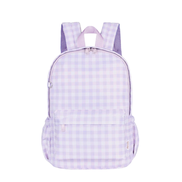 Lilac Gingham Mini Daycare/Toddler Backpack-Kinnder