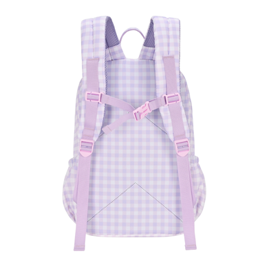 Lilac Gingham Mini Daycare/Toddler Backpack-Kinnder