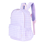 Lilac Gingham Mini Daycare/Toddler Backpack-Kinnder