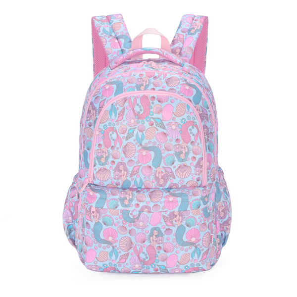 Mermaid Aqua Campus School Backpack-Campus Backpack-Kinnder