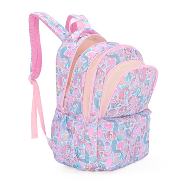Mermaid Aqua Campus School Backpack-Campus Backpack-Kinnder