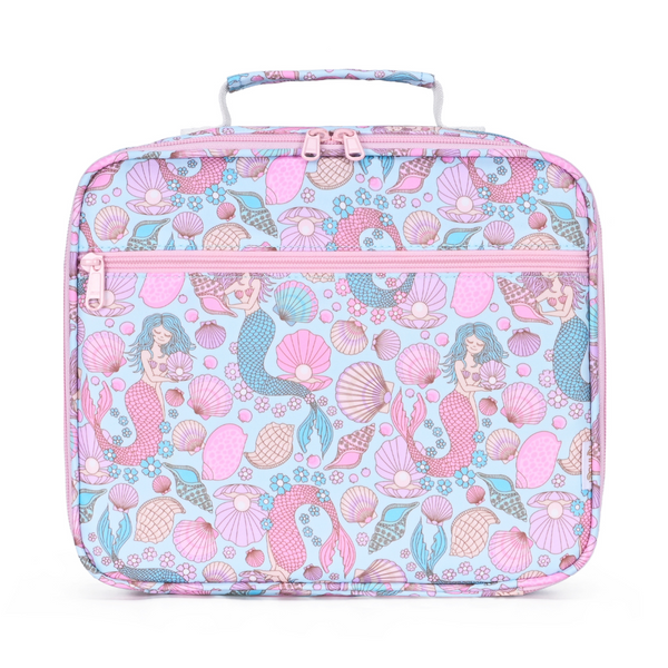 Mermaid Aqua Junior Insulated Lunch Bag + Ice Pack-Junior Lunch Bag-Kinnder