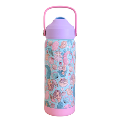 Mermaid Aqua Stainless Steel Drink Bottle 530ml-Kinnder