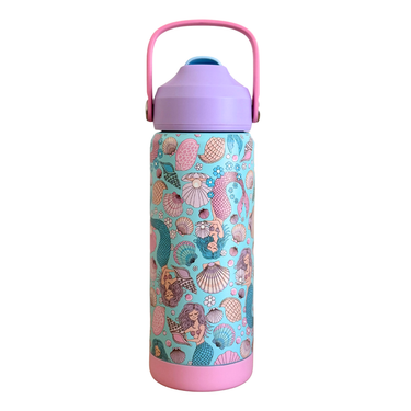 Mermaid Aqua Stainless Steel Drink Bottle 530ml-Kinnder