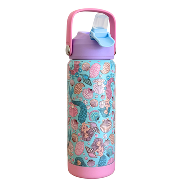 Mermaid Aqua Stainless Steel Drink Bottle 530ml-Kinnder