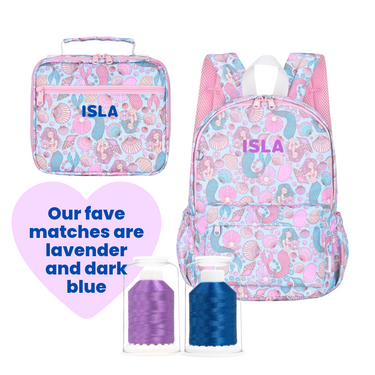 Mermaid Aqua Junior Insulated Lunch Bag + Ice Pack-Junior Lunch Bag-Kinnder