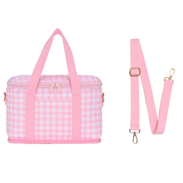 Pink Gingham Everyday Cooler Bag-Kinnder