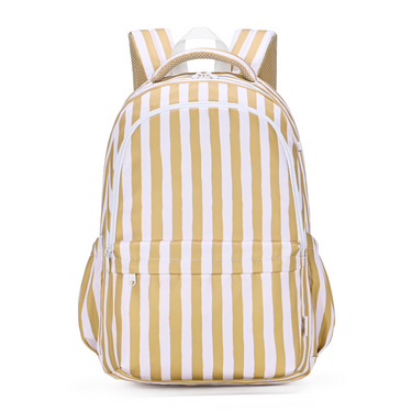 Mustard Stripe Campus School Backpack 2.0-Kinnder
