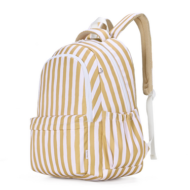 Mustard Stripe Campus School Backpack 2.0-Kinnder