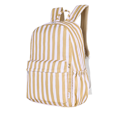 Mustard Stripe Junior Kindy/School Backpack-Junior Backpack-Kinnder