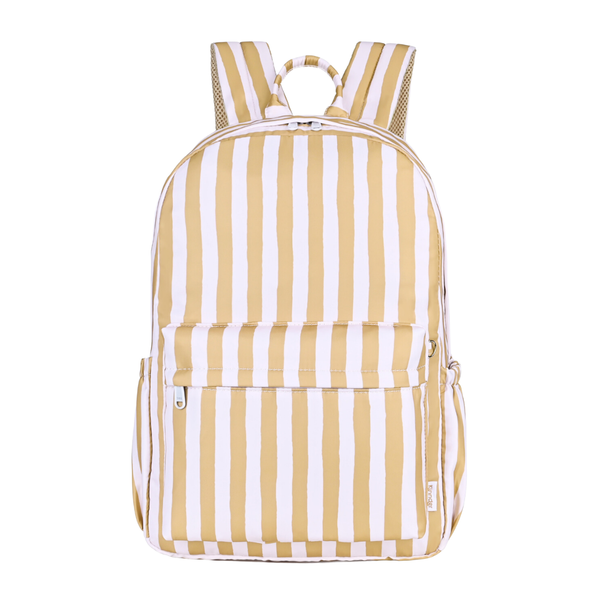 Mustard Stripe Junior Kindy/School Backpack-Junior Backpack-Kinnder