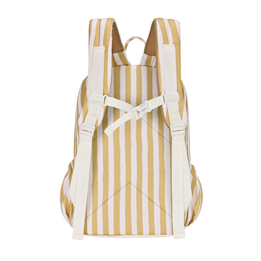 Mustard Stripe Mini Daycare/Toddler Backpack-Mini Backpack-Kinnder