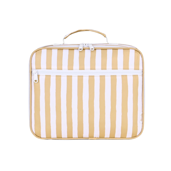 Mustard Stripe Mini Insulated Lunch Bag-Kinnder