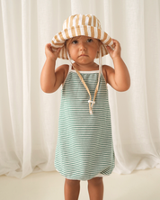 Mustard Stripe Cotton Bucket Hat