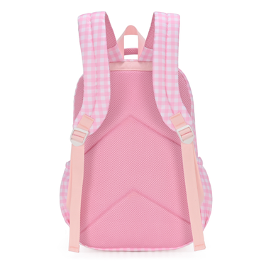 Pink Gingham Campus School Backpack 2.0-Kinnder