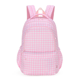 Pink Gingham Campus School Backpack 2.0-Kinnder