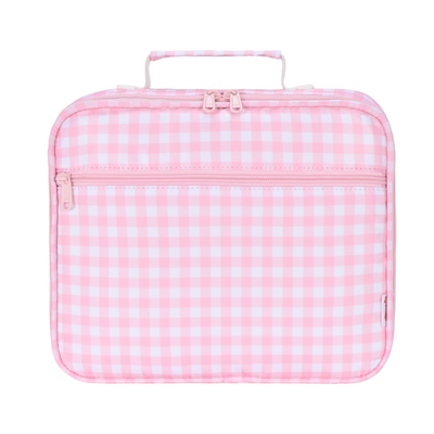 Pink Gingham Junior Insulated Lunch Bag + Ice Pack-Junior Lunch Bag-Kinnder