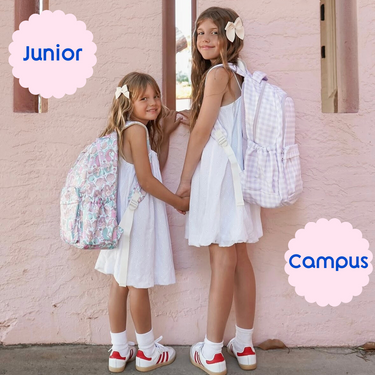 Pink Gingham Junior Kindy/School Backpack-Junior Backpack-Kinnder