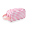 Pink Gingham Junior Pencil Case-Kinnder