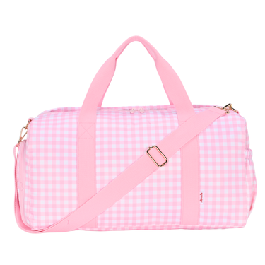 Pink Gingham Weekend/Sport Duffle Bag-Kinnder