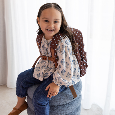 Polka Dots Mini Daycare/Toddler Backpack-Mini Backpack-Kinnder
