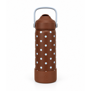 Polka Dot Stainless Steel Drink Bottle-Drink Bottle-Kinnder