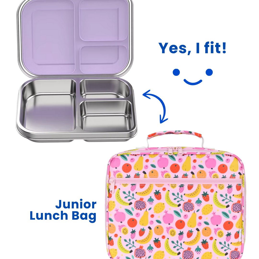 Bento 3 Blueberry Stainless Steel Bento Lunch Box-Kinnder
