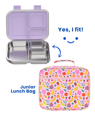 Bento 3 Blueberry Stainless Steel Bento Lunch Box-Kinnder