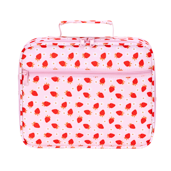 Strawberry Fields Junior Insulated Lunch Bag + Ice Pack-Junior Lunch Bag-Kinnder