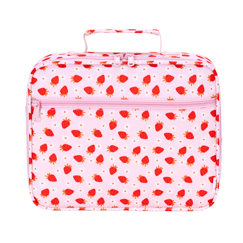 Strawberry Fields Junior Insulated Lunch Bag + Ice Pack-Kinnder
