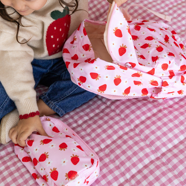 Strawberry Fields Mini Daycare/Toddler Backpack-Mini Backpack-Kinnder