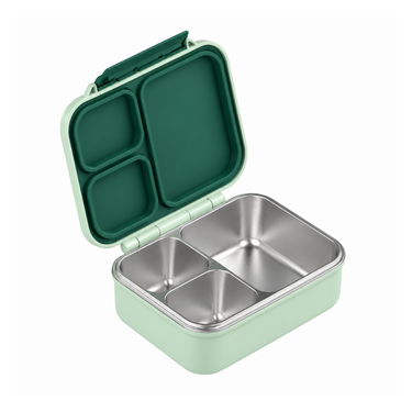 The Bento Stainless Steel Lunch Box Sage & Forest-Bento Box-Kinnder