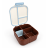 The Foodie Lunch Box Periwinkle, Chocolate & Milk-Bento Box-Kinnder