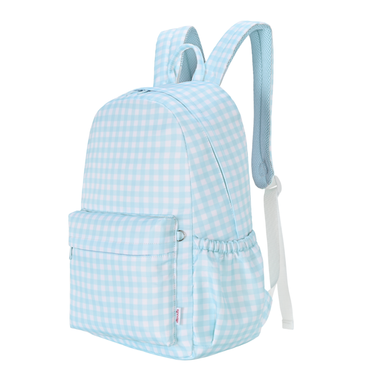 Blue Gingham Junior Kindy/School Backpack-Kinnder
