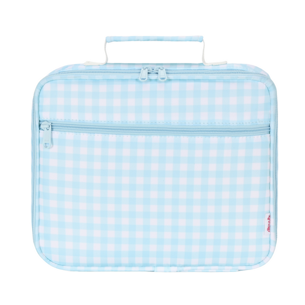 Blue Gingham Junior Insulated Lunch Bag + Ice Pack-Kinnder