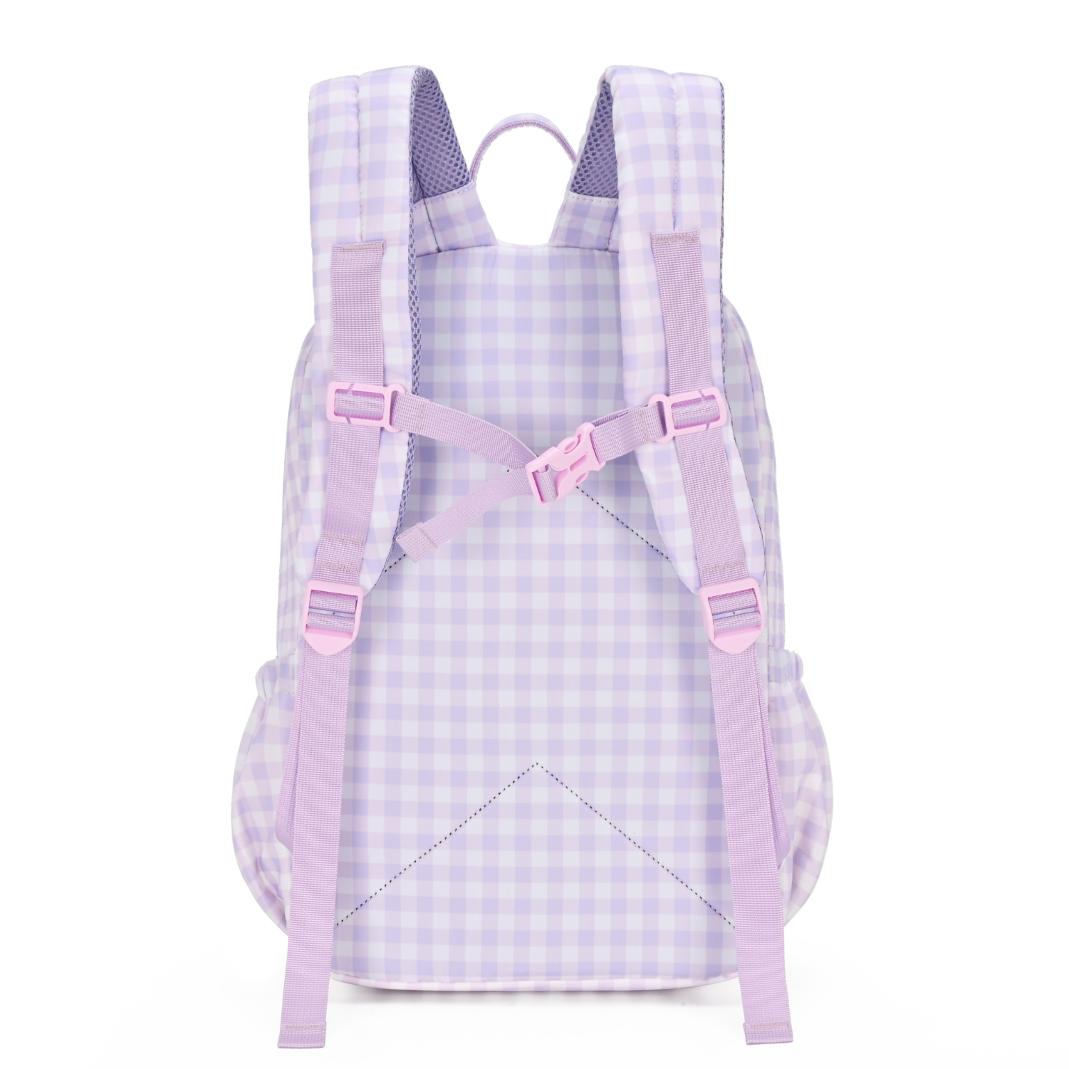 Lilac Gingham Junior Kindy/School Backpack-Kinnder