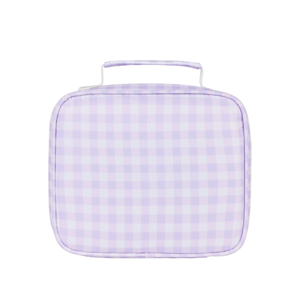 Lilac Gingham Mini Insulated Lunch Bag