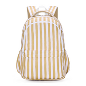 Mustard Stripe Campus School Backpack