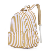 Mustard Stripe Campus School Backpack