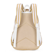 Mustard Stripe Campus School Backpack